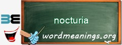 WordMeaning blackboard for nocturia